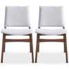 Gusto - Dining Chair (Set of 2) - Brown / Light Gray - Image 2