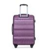 Expandable 3 Piece Luggage Sets Pc Lightweight & Durable Suitcase With Two Hooks, Spinner Wheels, Tsa Lock, (21/25/29) - Dark Purple - Image 15