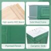 30" Bathroom Vanity With Sink, 1 Tip Out Drawer, 3 Drawers, Door Shelf, Soft Closing Door - Green - Image 7
