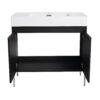 Minimalist 36" Freestanding Bathroom Vanity With Resin Sink And Storage Cabinet - Dark Oak - Image 17