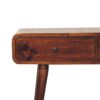 Curved Hallway Table - Chestnut - Image 8