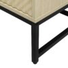 Carved 4 Door Sideboard, Sideboard Buffet Cabinet With Storage, Modern Coffee Bar Cabinet With Adjustable Shelf For Living Room - Natural - Image 19