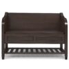 Connaught - Entryway Storage Bench With Shelf - Chestnut - Image 10