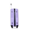 3 Piece Luggage Sets Lightweight Suitcase With Two Hooks, Spinner Wheels, (20/24/28) - Light Purple - Image 10
