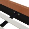 Aspen - Queen Vertical Tufted Modern Headboard Platform Bed Set - Caramel Tan Brown - Image 7