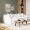 Markus - Mid-Century Modern Luxury Tight Back Couch - White - Image 12