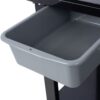 Transmission Teardown Work Station 1 / 2 Ton Capacity Sloping Drain Table Locking Drawer Removable Drain Basin Full-Width Lower Shelf Four Caster Wheels - Black - Image 15