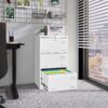 Filing Cabinet Lateral File Cabinet With Lock, 3 Drawer - White - Image 21