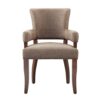 Arm Dining Chair With Nail Head Detailing - Brown / Espresso - Image 4