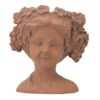 8X4X9" Visage Head Bust Planter, Home Wall Planter - Brown - Image 3