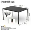 Louver Pergola Steel Louvers & Aluminium Frame - Black - Image 10