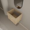 Modern Wall Mounted 24" Bathroom Vanity With 2 Soft Closing Doors, Excluding Sink - Oak - Image 9