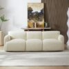 Simone - Sofa - Cream / White - Image 13