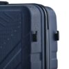 3 Piece Luggage Sets Lightweight Suitcase With Two Hooks, Spinner Wheels, Tsa Lock, (20/24/28) Navy - Image 40