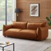 Emma - Mid-Century Modern Luxury Sofa - Cognac - Image 12