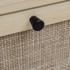 Modern Freestanding Rattan 3 Door Shoe Rack Storage Cabinet For Entryway - Natural Particle Board - Image 16