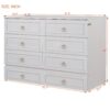 Queen Murphy Bed Elegantly Designed With Large Drawers - White - Image 17