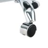 Modern Velvet Fabric Dining Chair With Chrome Legs, Soft And Comfortable, Lift Adjustment, Space Saving - Gray - Image 20