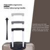 3 Piece Luggage Sets Lightweight Suitcase With Two Hooks, Spinner Wheels, (20/24/28) - Gold - Image 5