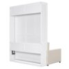 Queen Size Murphy Wall Bed With Cushion - White - Image 3