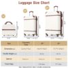 Hardshell Luggage Sets 3 Pieces 20" / 24" Luggages And Cosmetic Case Spinner Suitcase With Tsa Lock Lightweight - White - Image 2