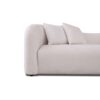 Mason - Mid-Century Modern Luxury Tight Back Curvy Couch - White - Image 9