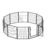 12 Panels Heavy Duty Metal Playpen With Door, Dog Fence Pet Exercise Pen For Outdoor - Black - Image 5