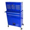 High Capacity Rolling Tool Chest With Wheels And Drawers, 8 Drawer Tool Storage Cabinet - Blue - Image 4