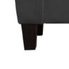 Mila - Velvet Ottoman Bench With Storage - Black - Image 4