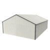 Double Garage Metal Shed With Side Entry Door - White - Image 9