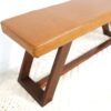 Marley - Genuine Leather Bench - Amber - Image 3