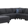 Cooper - 7 Piece Reversible L-Shape Sectional Sofa & Comfort Ottoman And Cupholder - Stone Gray - Image 3