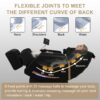 Full Body Massage Chair With Zero Gravity Recliner, With Two Control Panel: Smart Large Screen & Rotary Switch, Spot Kneading And Heating - Black - Image 6