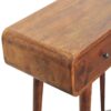 Curved Hallway Table - Chestnut - Image 6