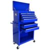 High Capacity Rolling Tool Chest With Wheels And Drawers, 8 Drawer Tool Storage Cabinet - Blue - Image 7