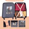 Expandable 3 Piece Luggage Sets Pc Lightweight & Durable Suitcase With Two Hooks, Spinner Wheels, Tsa Lock, (21/25/29) - Peach - Image 5