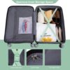 3 Piece Luggage Sets Pc Lightweight & Durable Expandable Suitcase With Two Hooks, Double Spinner Wheels, Tsa Lock, (21/25/29) - Light Green - Image 6