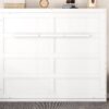 Queen Size Murphy Wall Bed - White - Image 14