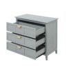3 Drawer Cabinet, American Furniture, Suitable For Bedroom, Living Room, Study - Light Gray - Image 12