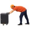 Furniture Moving Dolly, Heavy Duty Wood Rolling Mover With Wheels For Piano Couch Fridge Heavy Items, Securely Holds 500 Lbs (2 Piece Round Platform) - Natural - Image 3