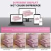 Queen Pull Out Sofa Bed, 3 In 1 Convertible Sleeper Sofa Multifunctional Velvet Loveseat Bed - Pink - Image 18
