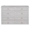 Queen Murphy Bed Elegantly Designed With Large Drawers - White - Image 9