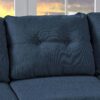 5 Piece Upholstered Sectional Sofa - Blue - Image 5
