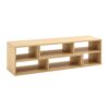 2 Piece Cube TV Stand And L Shaped Entertainment Center With Open Storage And 2 Shelves - Burly Wood - Image 16