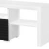 Buck II - High Gloss TV Stand - White / Black - Image 4