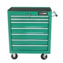 7 Drawers Multifunctional Tool Cart & Wheels - Green