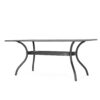 Enchantia - Outdoor Rectangular Dining Table With Weave Tabletop And Flared Legs - Copper - Image 6