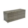Outdoor Storage Box, 113 Gallon Wicker Patio Deck Boxes With Lid, Outdoor Cushion Storage For Kids Toys, Pillows, Towel, Wicker - Gray - Image 5