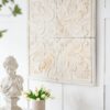 Distressed Wooden Square Wall Panels (Set of 4) - White - Image 3