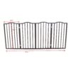 Pet Gate Dog Gate For Doorways, Stairs Or House Freestanding Folding - Dark Brown - Image 9